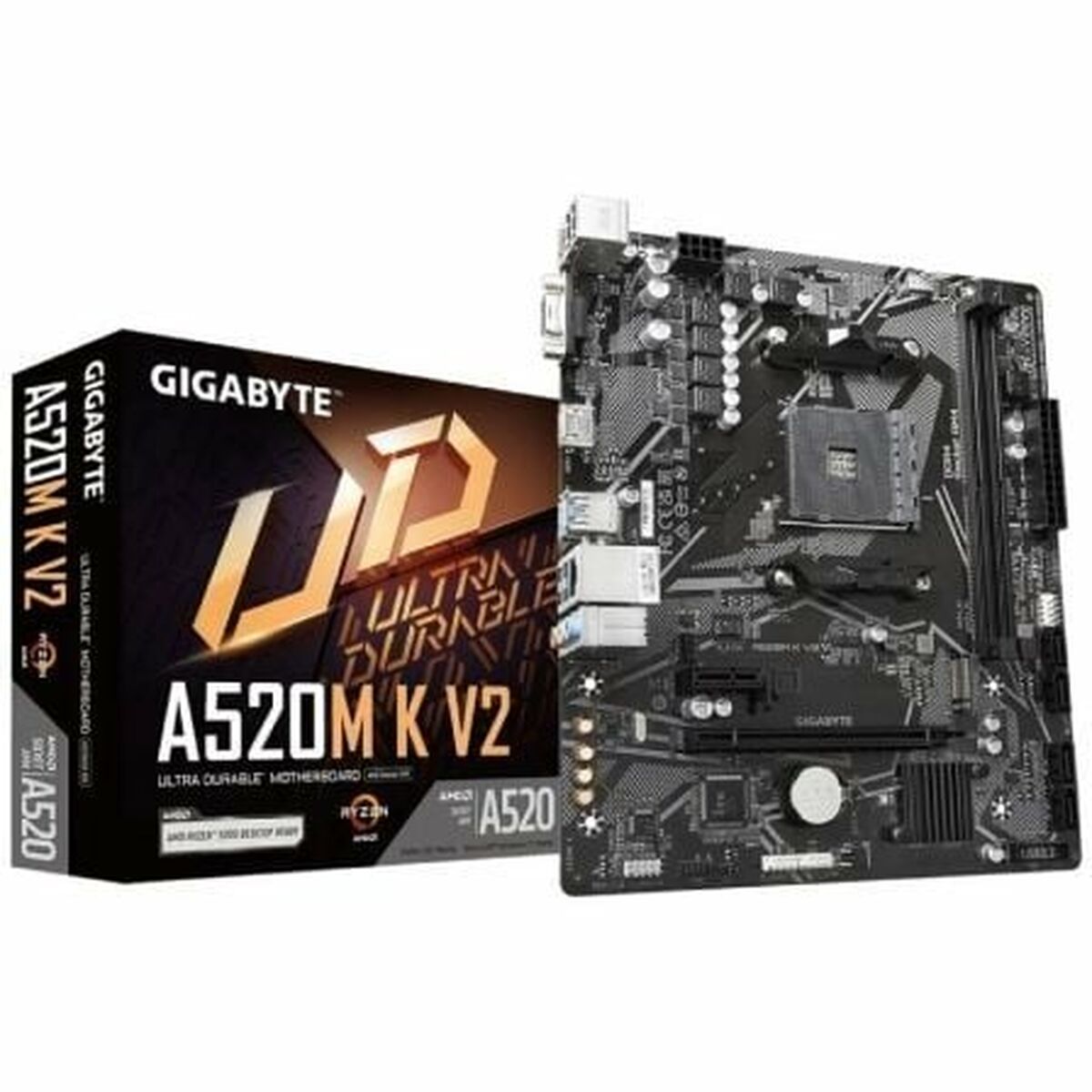 Scheda Madre Gigabyte A520m K V2 Amd Am4 Amd A520 Amd
