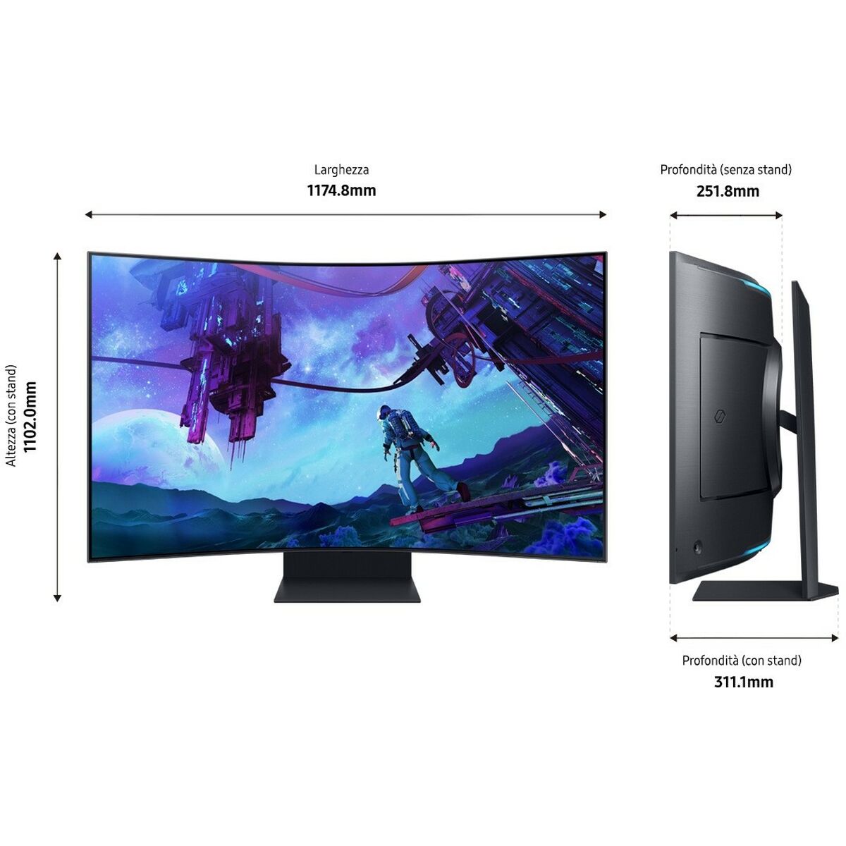 Monitor Samsung Odyssey Ark S55cg970nu 4k Ultra Hd 55" - Image 6