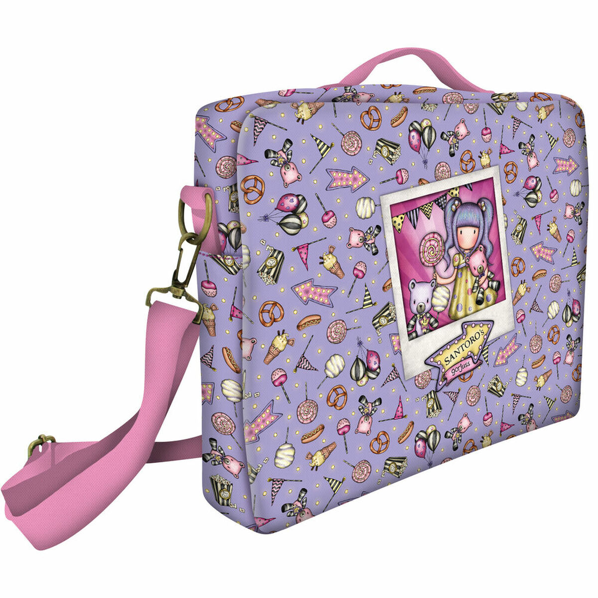 Valigetta Per Portatile Gorjuss First Prize 14,1'' Lilla (37.5 X 29.5 X 6 Cm)