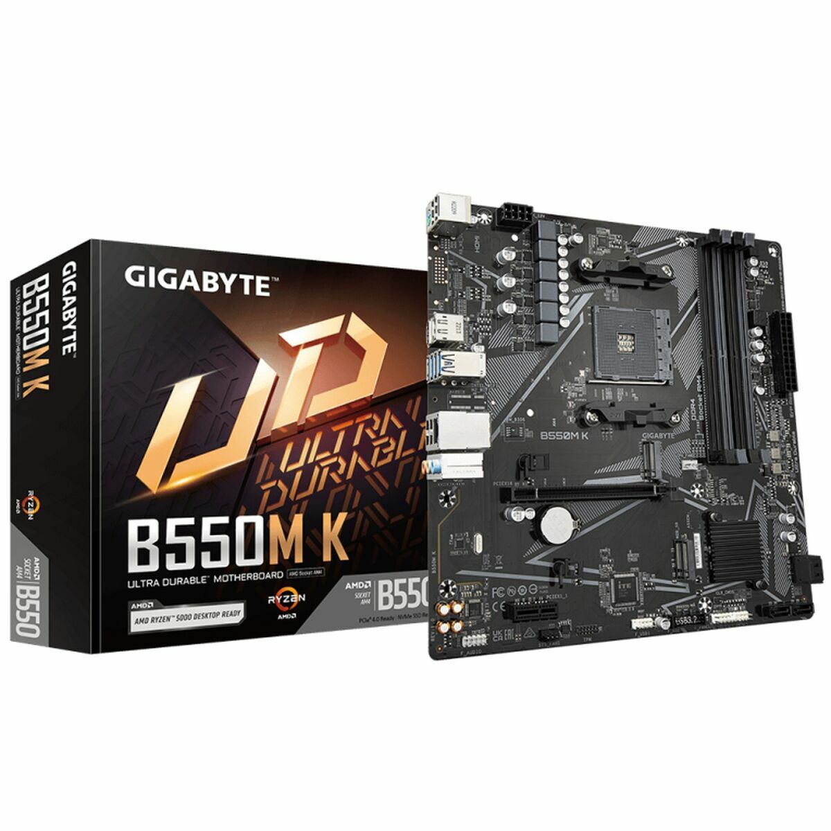 Scheda Madre Gigabyte B550m K 1.0 Amd B550 Amd Amd Am4