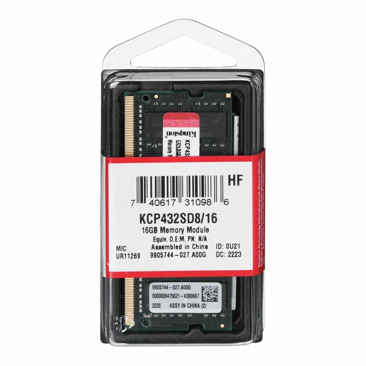 Memoria Ram Kingston Kcp432sd8/16 16 Gb Ddr4 3200 Mhz Cl22
