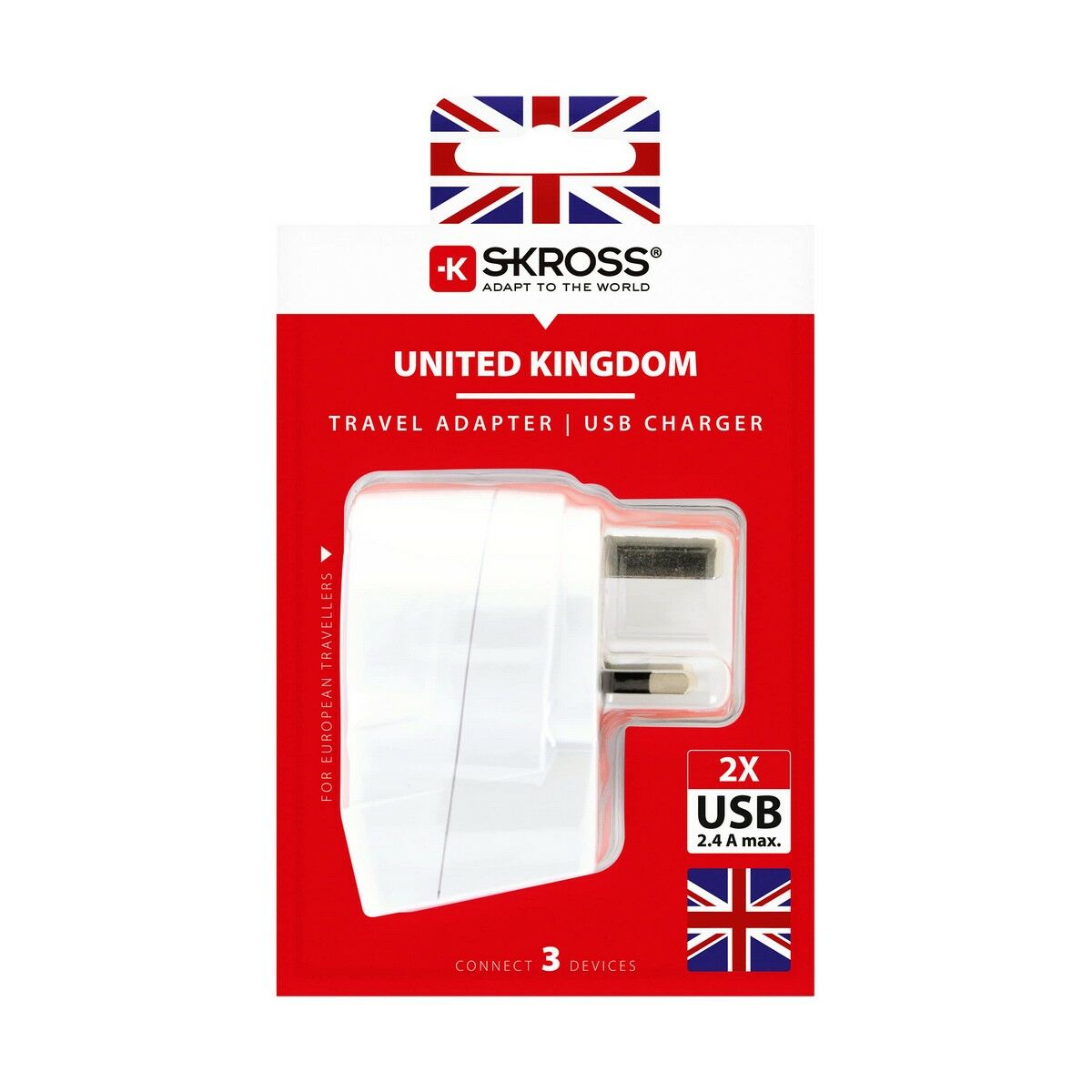 Adattatore Di Corrente Skross 1500280 Usb X 2 Europeo Regno Unito - Image 5