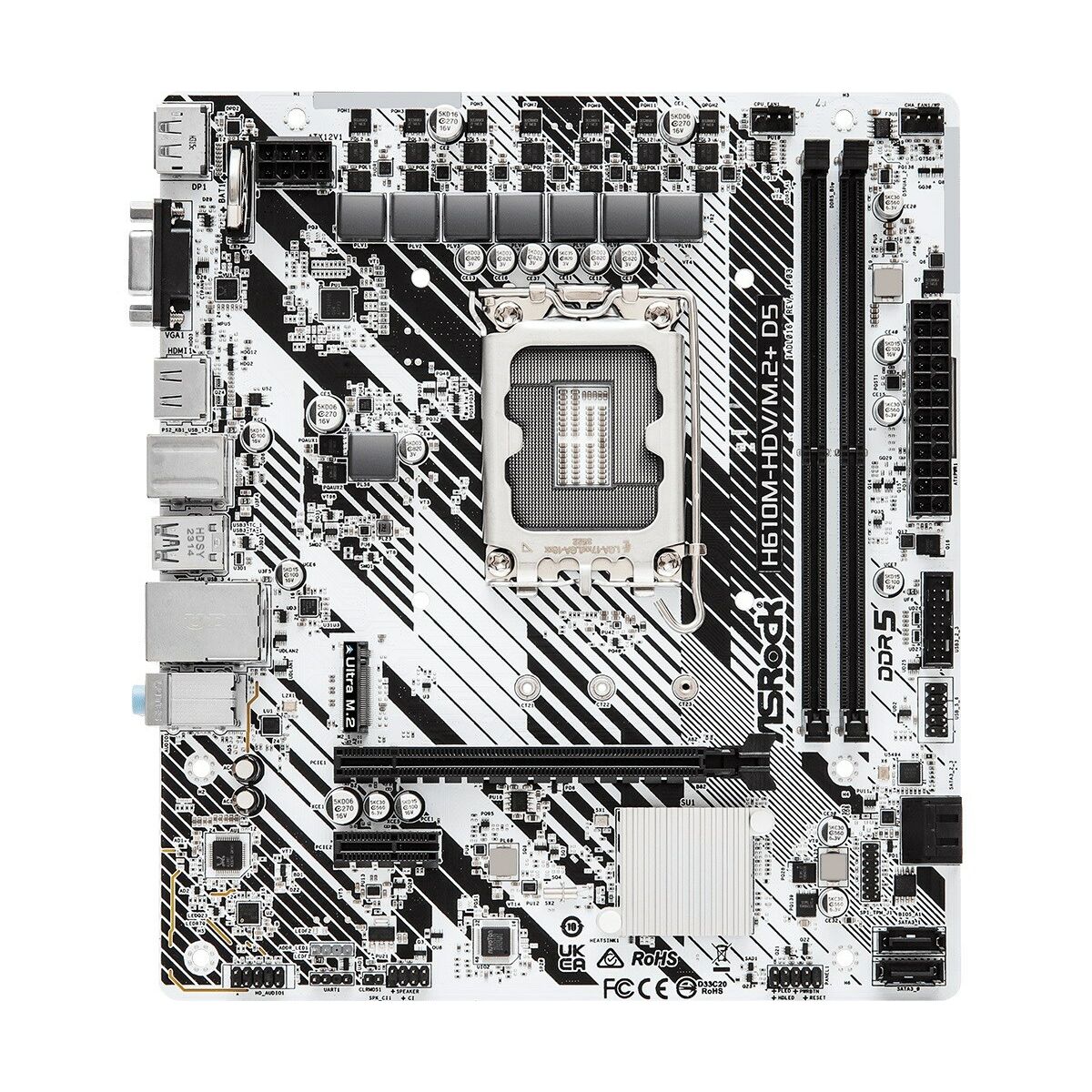 Scheda Madre Asrock 90-Mxbm50-A0uayz Lga 1700 Intel H610