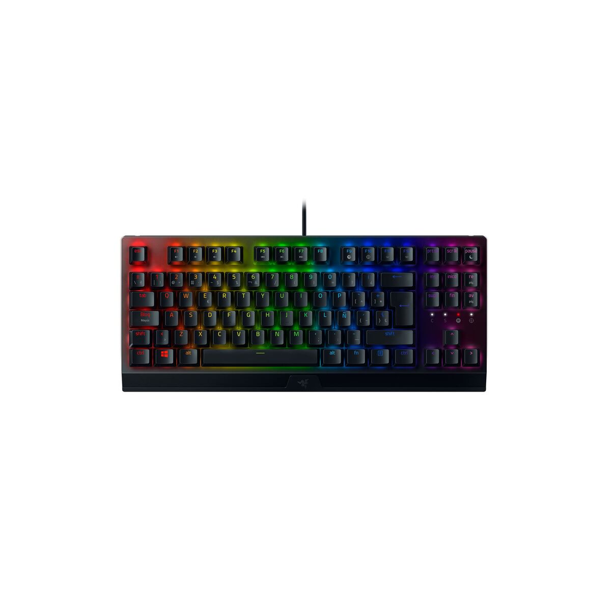 Tastiera Per Giochi Razer Blackwidow V3 Tkl Nero Qwerty In Spagnolo Led Rgb