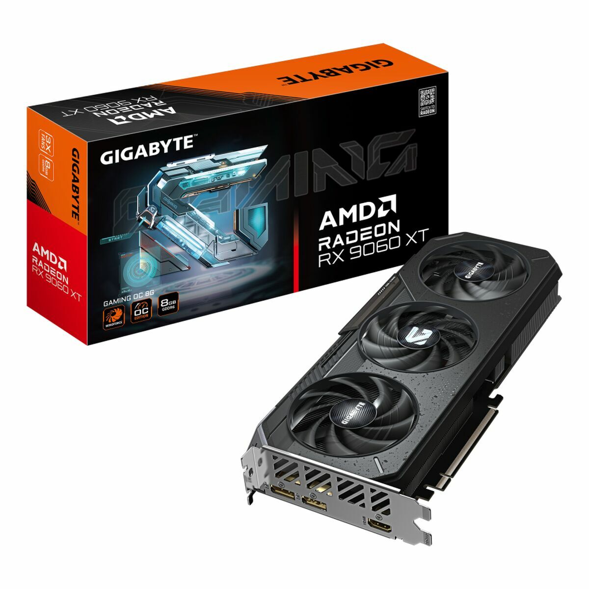 Scheda Grafica Gigabyte GV-R9060xtgaming OC-8gd 8 Gb Gddr6 Radeon Rx 9060 xt