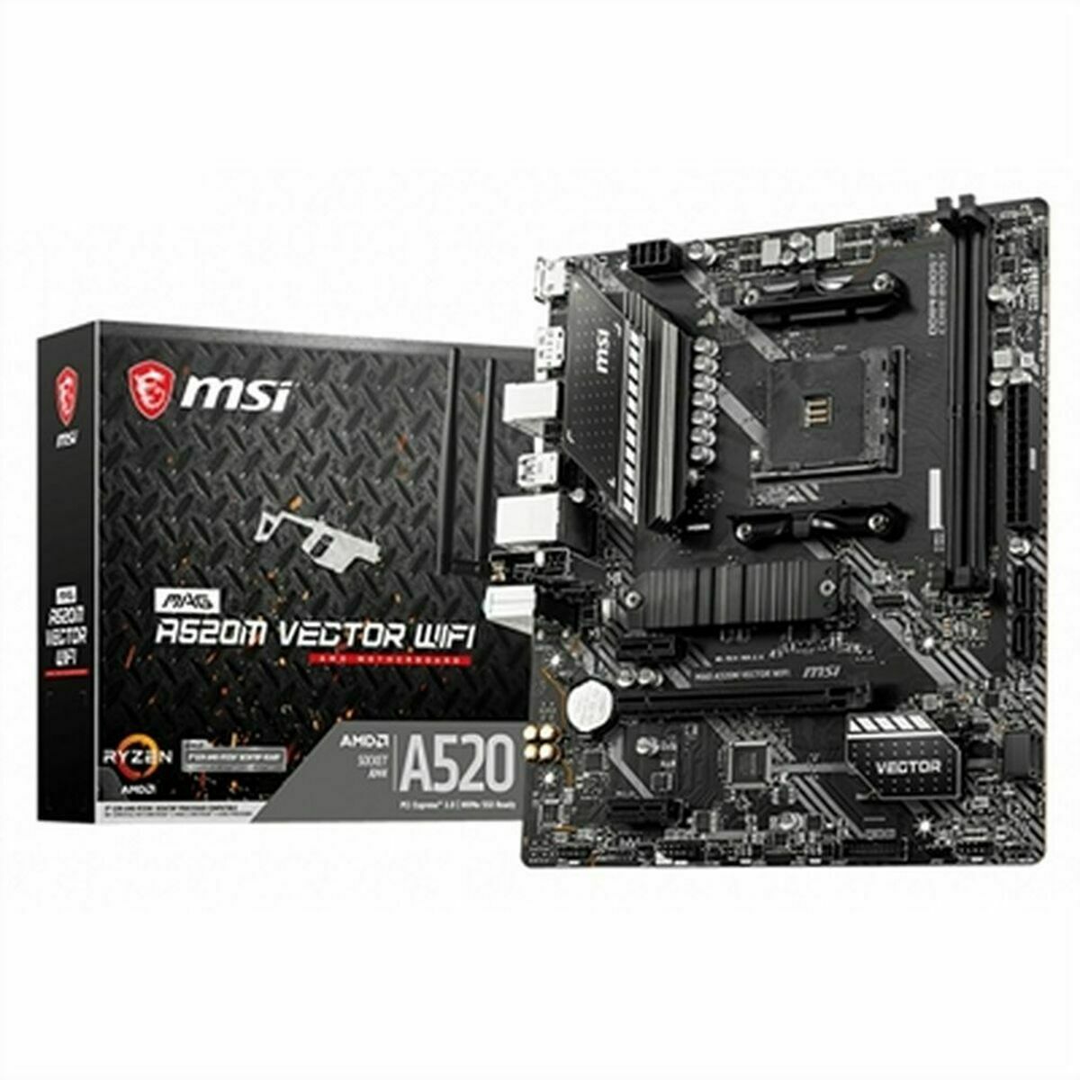 Scheda Madre Msi Mag A520m Vector Wifi Amd A520 Amd Amd Am4