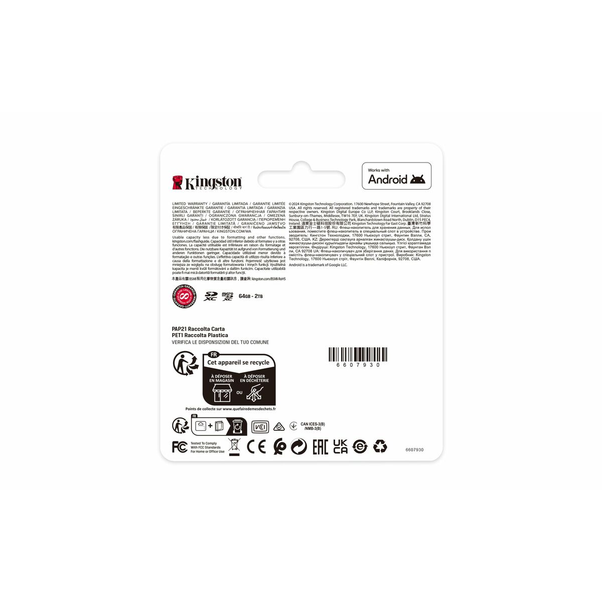 Scheda Di Memoria Micro Sd Con Adattatore Kingston Sdcs3/1tb - Image 6