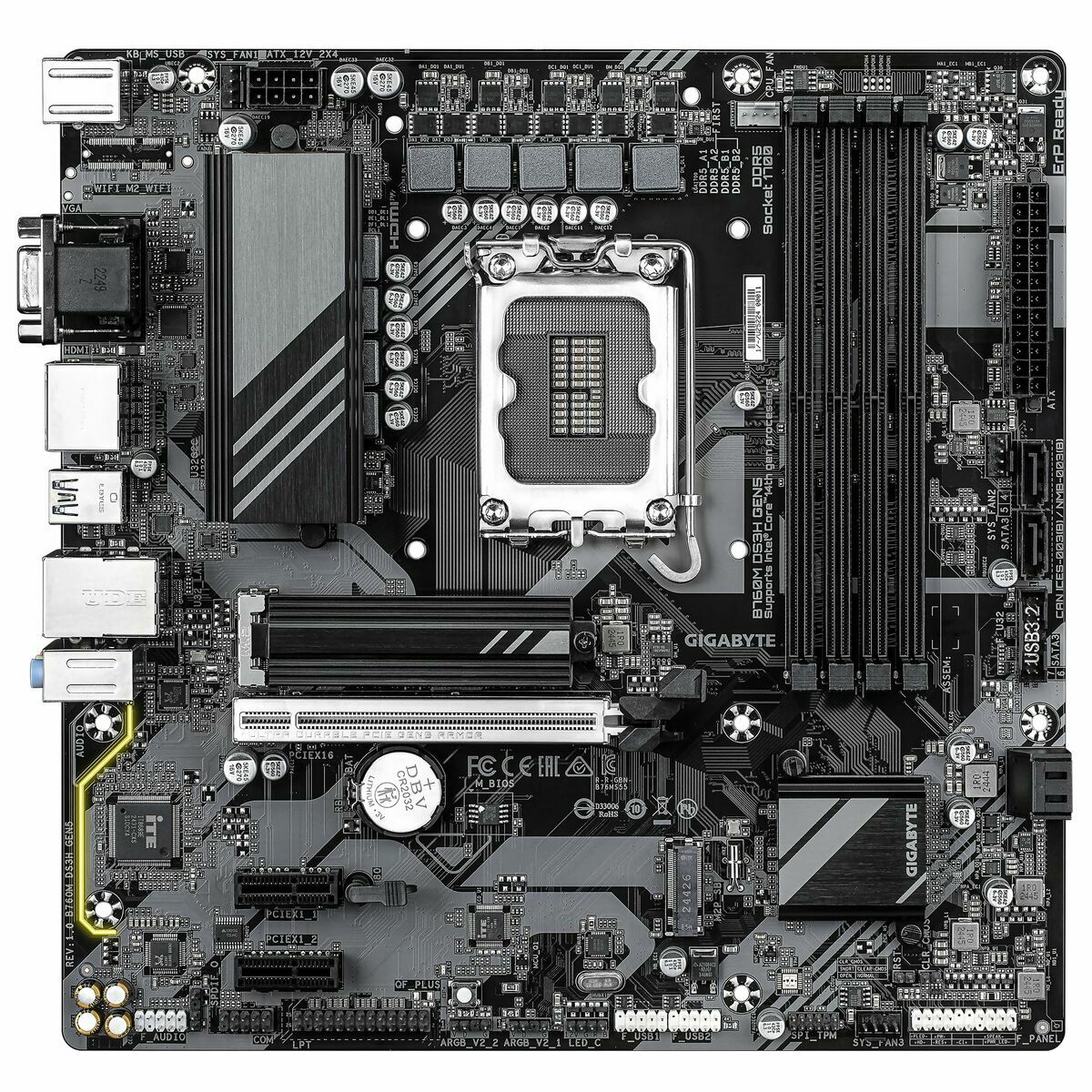 Scheda Madre Gigabyte B760m Ds3h Gen5 Intel B760 Express Lga 1700 - Image 5