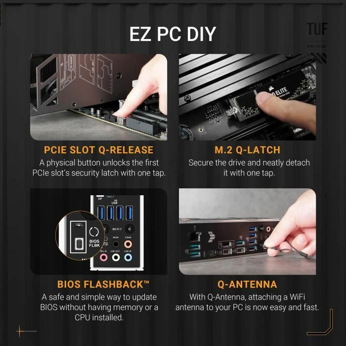 Scheda Madre Asus Tuf Gaming X870-Plus Wifi Amd Am5 Amd - Image 4