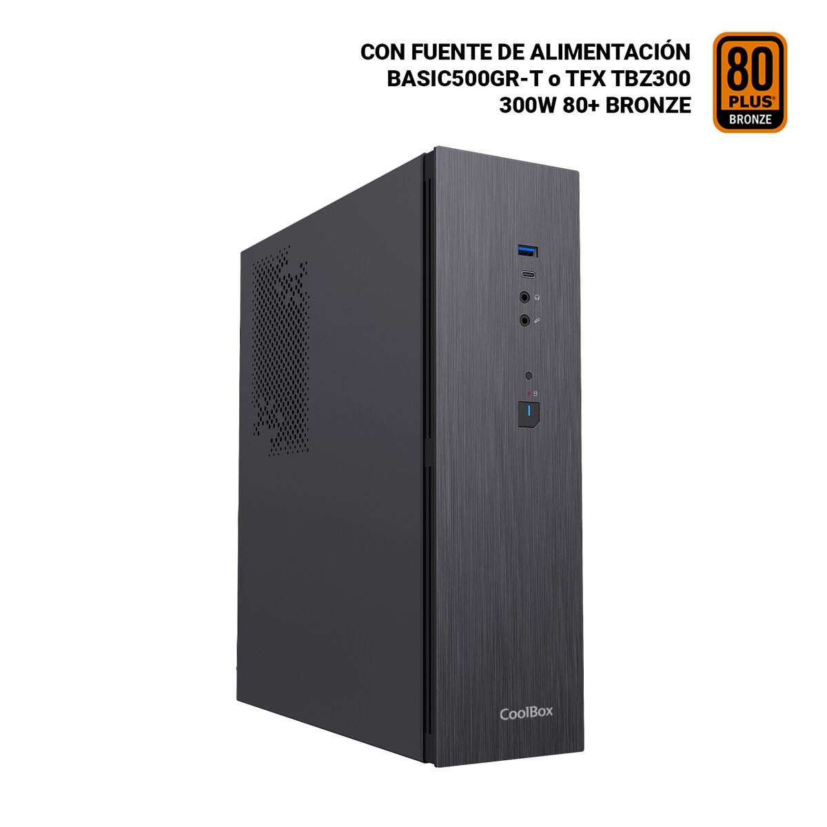 Case Computer Desktop Atx Coolbox CoO-Pct370-Bz Nero