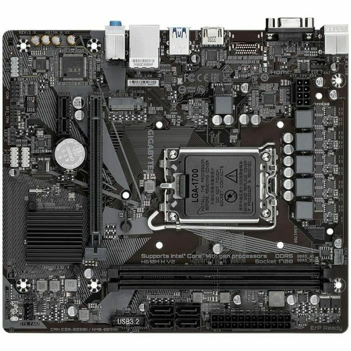 Scheda Madre Gigabyte H610m H V2 H610 Lga 1700 - Image 5