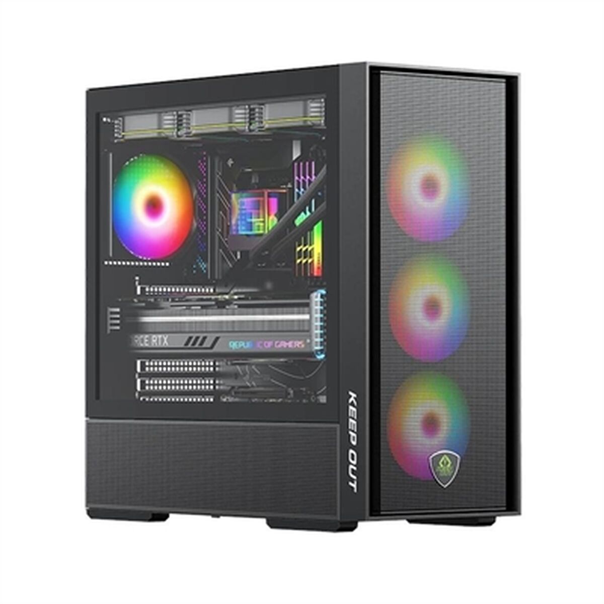Case Computer Desktop Atx Keep Out Ko XC-805 Mesh Argb Usb3 Nero