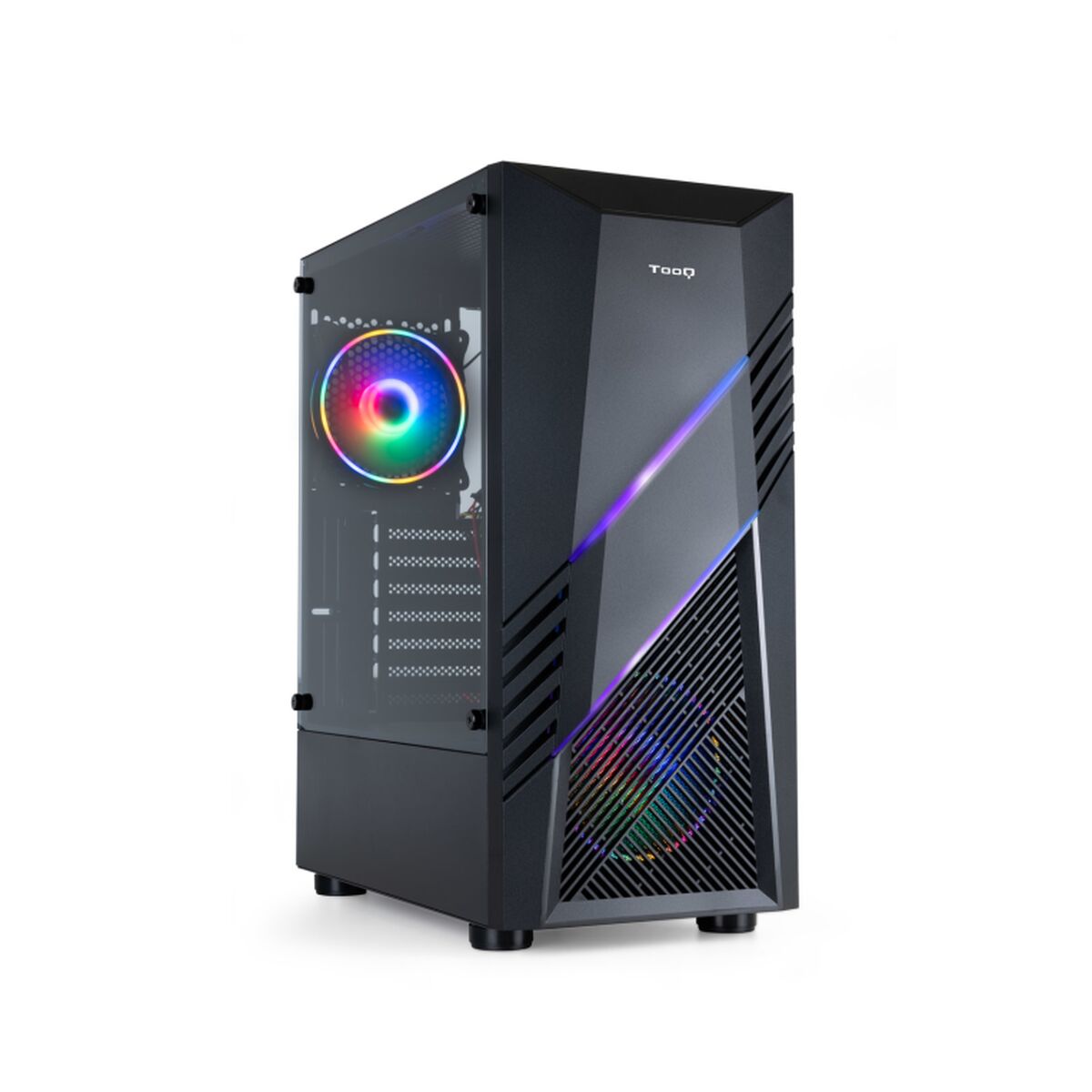 Case Computer Desktop Atx Tooq Tqgcc102-B Biohazard Nero