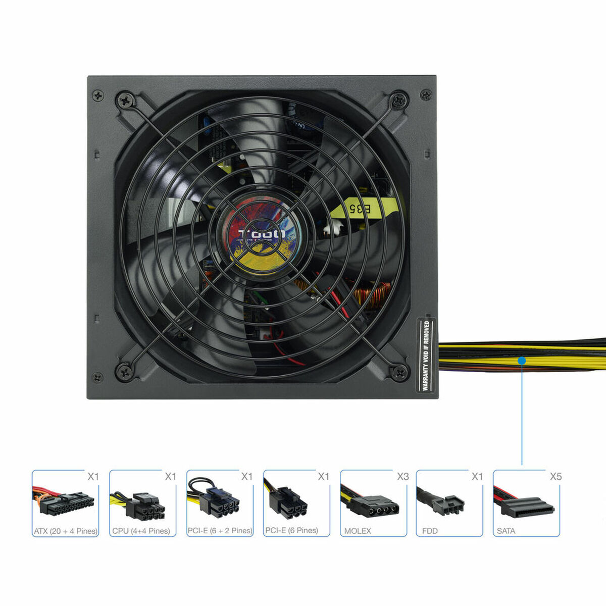 Fonte Di Alimentazione Tooq TqapolO-700sp 700 W Ce - Rohs - Image 3