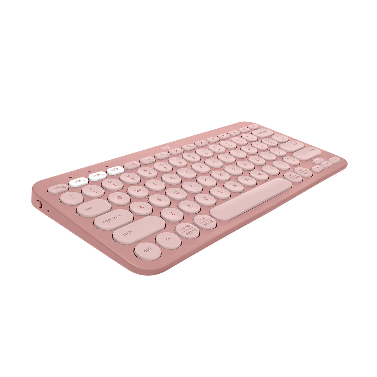 Tastiera Wireless Logitech K380s Rosa Qwerty In Spagnolo