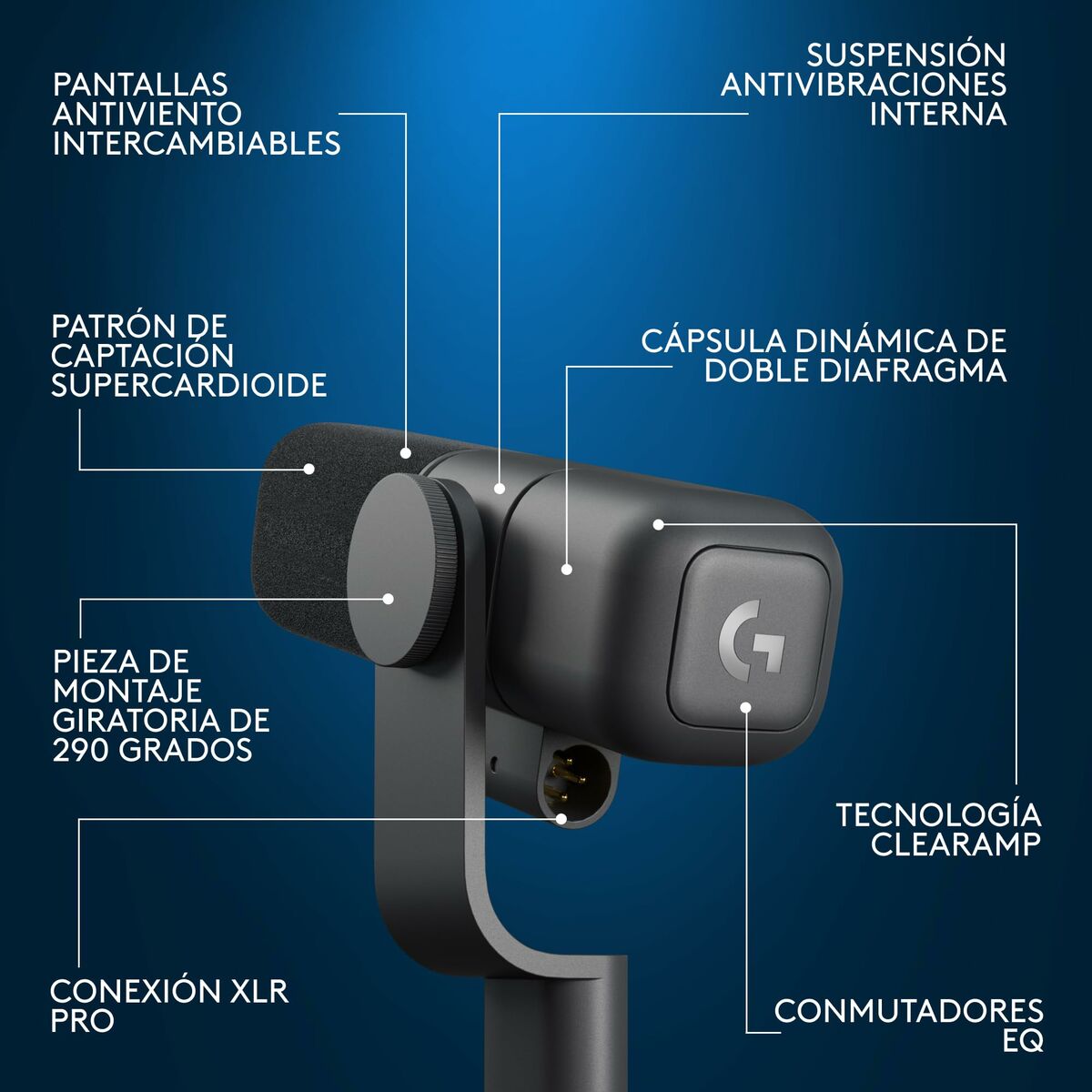 Microfono Logitech 988-000565 Nero - Image 6