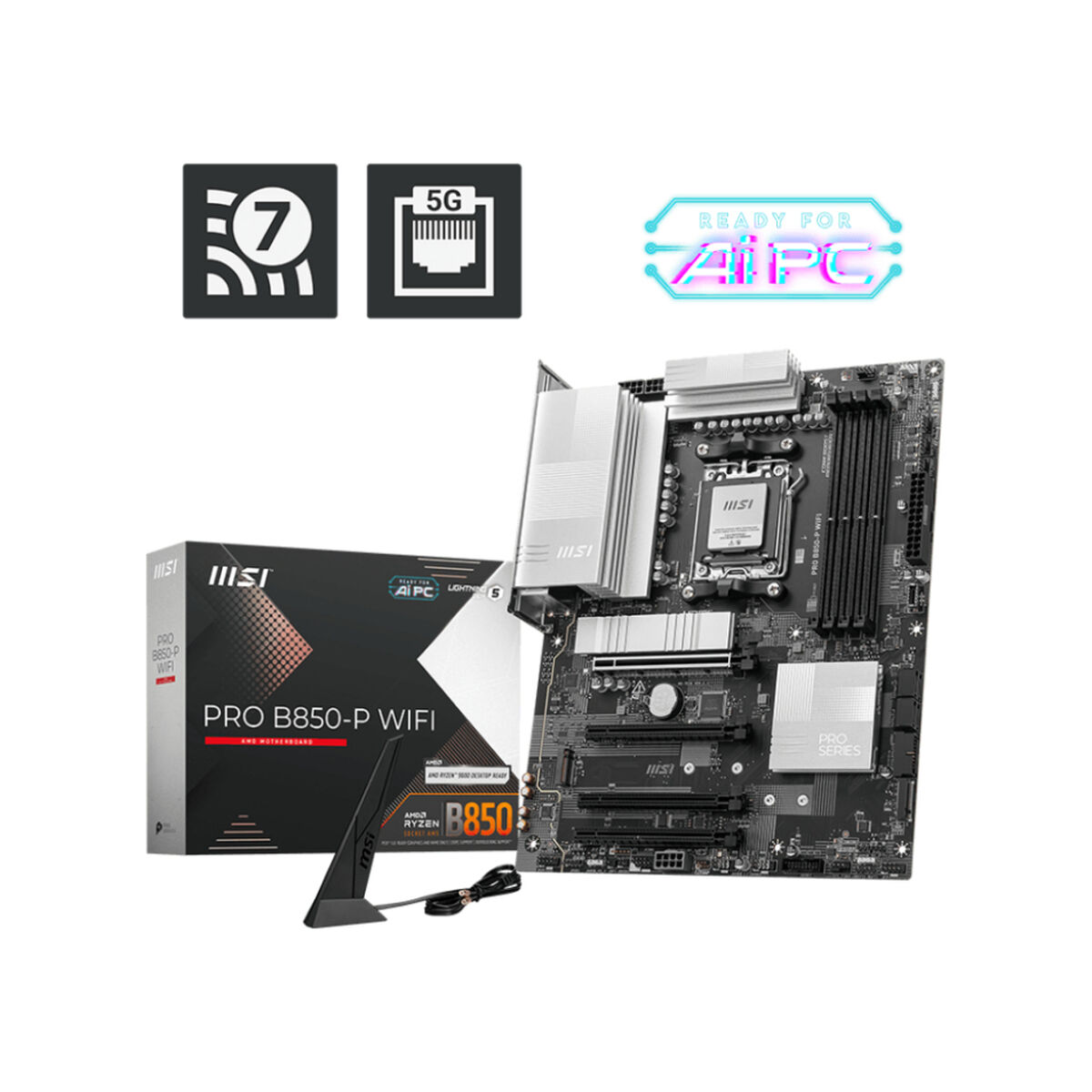 Scheda Madre Msi Pro B850-P Wifi Amd B850 Amd Am5