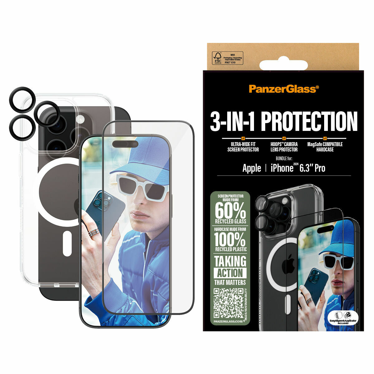 Protettore Schermo Per Cellulare Panzerglass Iphone 16 Pro - Image 4