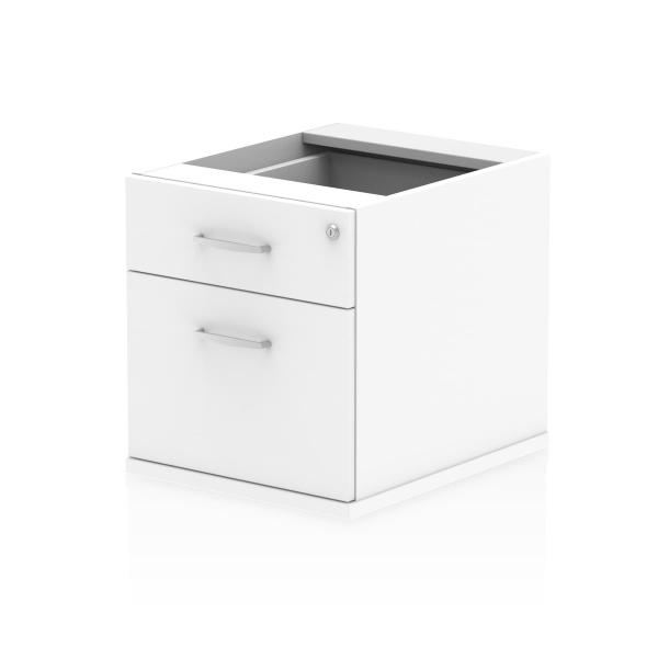 Dynamic I001642 Cassettiera Ufficio Bianco Truciolare Rivestito Di Melamina [mfc] (impulse 2 Drawer Fixed Pedestal White I001642 Dd)