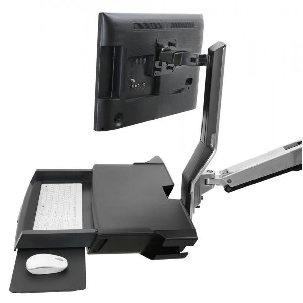 Ergotron Sv Combo Alluminio Pc Supporto Multimediale (sv Combo Arm Worksurface - PrE-Config Small Cpu Holder) - Image 4