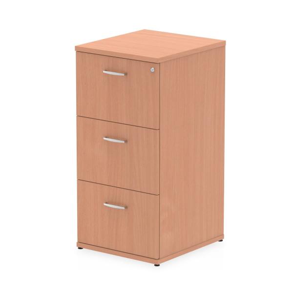 Dynamic I000073 Schedario E Accessori Truciolare Rivestito Di Melamina [mfc] Faggio (impulse 3 Drawer Filing Cabinet Beech I000073 Dd)