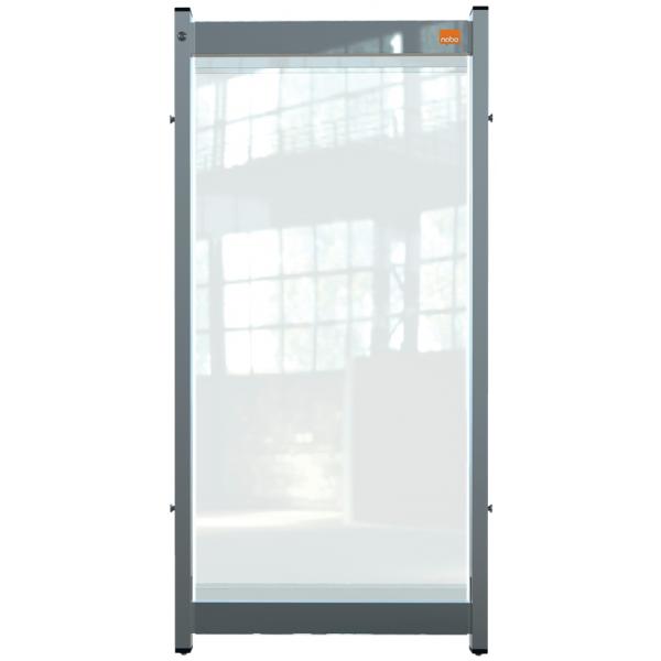 Nobo 1915549 Divisore Dello Spazio Di Lavoro Divisorio Da Scrivania 400 X 40 Mm (nobo 1915549 Premium Plus Clear Pvc Modular System Desk Divider Scre
