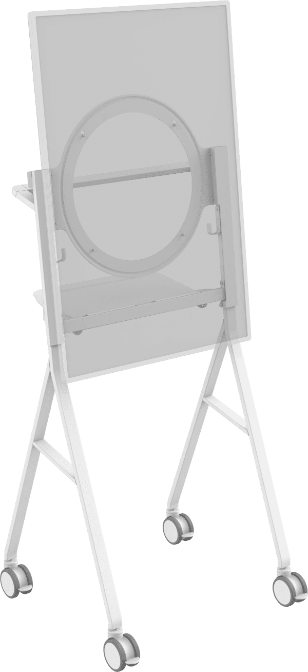 Vision VfM-F10/hb Supporto Per Display Espositivi 139,7 Cm [55] Bianco (display Floor Stand Trolley - Halo Fitting For Microsoft Surface 50 Hub 2 or