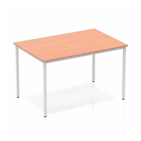 Dynamic Impulse Straight Table (impulse 1200mm Straight Table Beech Top Silver Box Frame Leg Bf00102 Dd)