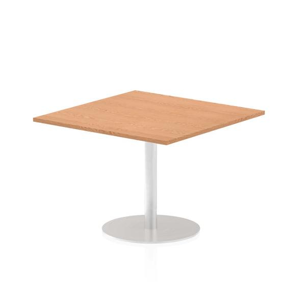 Dynamic Italia Square Poseur Table (dynamic Italia 1000mm Poseur Square Table Oak Top 725mm High Leg Itl0356 Dd)