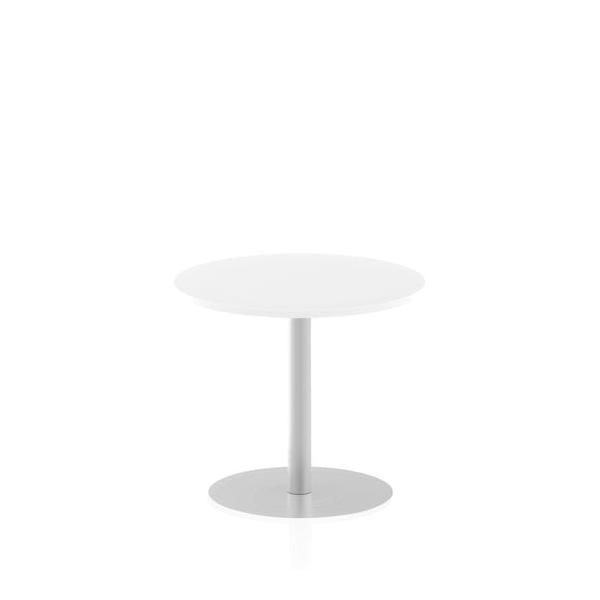 Dynamic Italia Round Poseur Table (dynamic Italia 800mm Poseur Round Table White Top 725mm High Leg Itl0126 Dd)