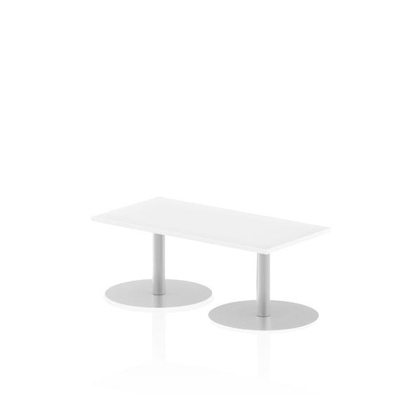 Dynamic Italia Slimline Rectangular Poseur Table (dynamic Italia 1200 X 600mm Poseur Rectangular Table White Top 475mm High Leg Itl0228 Dd)