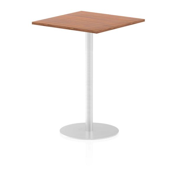 Dynamic Italia Square Poseur Table (dynamic Italia 800mm Poseur Square Table Walnut Top 1145mm High Leg Itl0341 Dd)