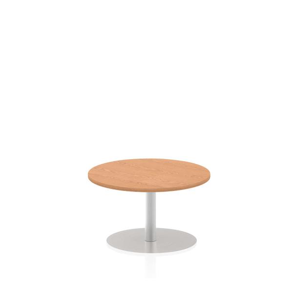 Dynamic Italia Round Poseur Table (dynamic Italia 800mm Poseur Round Table Oak Top 475mm High Leg Itl0122 Dd)