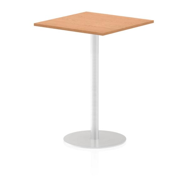 Dynamic Italia Square Poseur Table (dynamic Italia 800mm Poseur Square Table Oak Top 1145mm High Leg Itl0344 Dd)