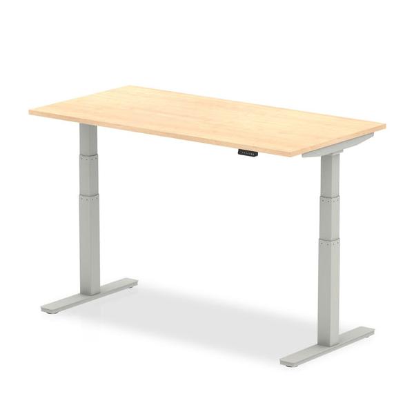 Dynamic Air Colore Acero, Argento (dynamic Air 1600 X 800mm Height Adjustable Desk Maple Top Silver Leg Ha01015 Dd)