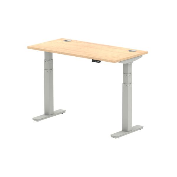 Dynamic Air Slimline Colore Acero, Argento (dynamic Air 1200 X 600mm Height Adjustable Desk Maple Top Cable Ports Silver Leg Ha01133 Dd)