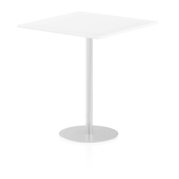 Dynamic Italia Square Poseur Table (dynamic Italia 1000mm Poseur Square Table White Top 1145mm High Leg Itl0360 Dd)