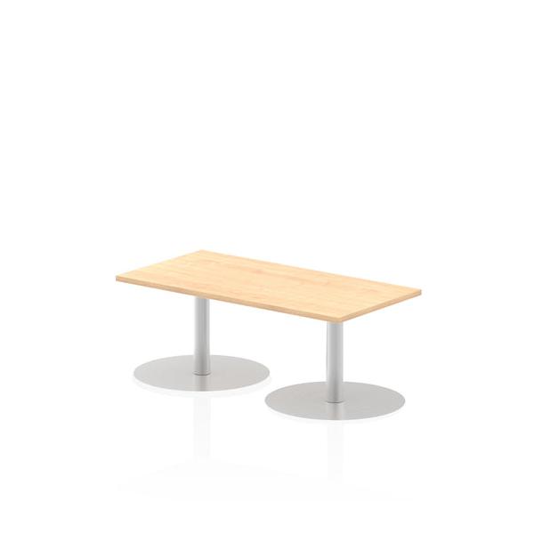Dynamic Italia Slimline Rectangular Poseur Table (dynamic Italia 1200 X 600mm Poseur Rectangular Table Maple Top 475mm High Leg Itl0229 Dd)
