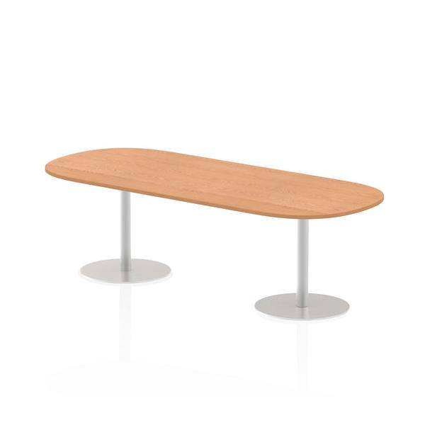 Dynamic Italia Boardroom Table (dynamic Italia 2400mm Poseur Boardroom Table Oak Top 725mm High Leg Itl0200 Dd)