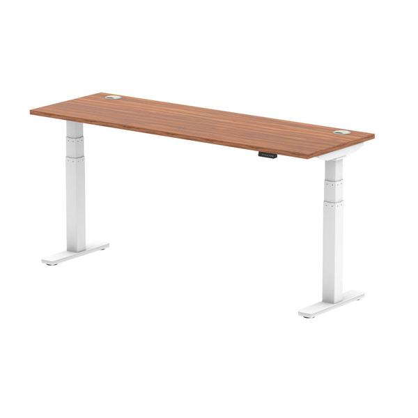Dynamic Air Slimline Noce, Bianco (dynamic Air 1800 X 600mm Height Adjustable Desk Walnut Top Cable Ports White Leg Ha01148 Dd)