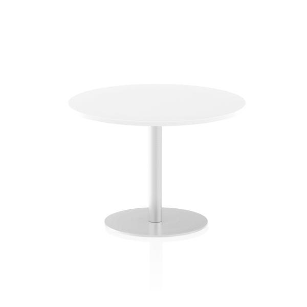 Dynamic Italia Round Poseur Table (dynamic Italia 1000mm Poseur Round Table White Top 725mm High Leg Itl0144 Dd)