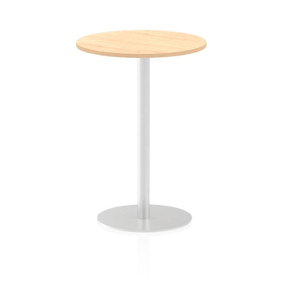 Dynamic Italia Round Poseur Table (dynamic Italia 600mm Poseur Round Table Maple Top 1145mm High Leg Itl0115 Dd)