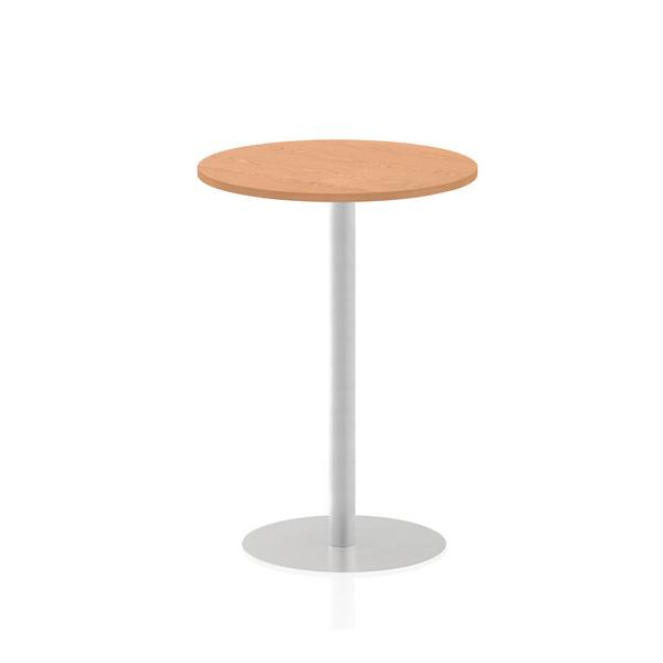 Dynamic Italia Round Poseur Table (dynamic Italia 800mm Poseur Round Table Oak Top 1145mm High Leg Itl0134 Dd)