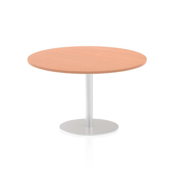 Dynamic Italia Round Poseur Table (dynamic Italia 1200mm Poseur Round Table Beech Top 725mm High Leg Itl0160 Dd)