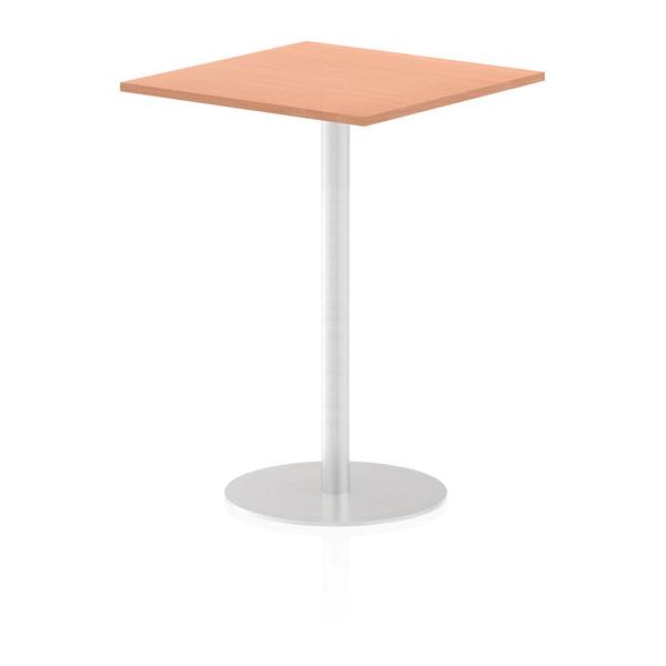 Dynamic Italia Square Poseur Table (dynamic Italia 800mm Poseur Square Table Beech Top 1145mm High Leg Itl0340 Dd)