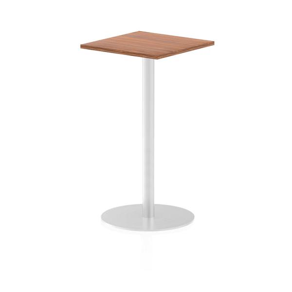 Dynamic Italia Square Poseur Table (dynamic Italia 600mm Poseur Square Table Walnut Top 1145mm High Leg Itl0221 Dd)