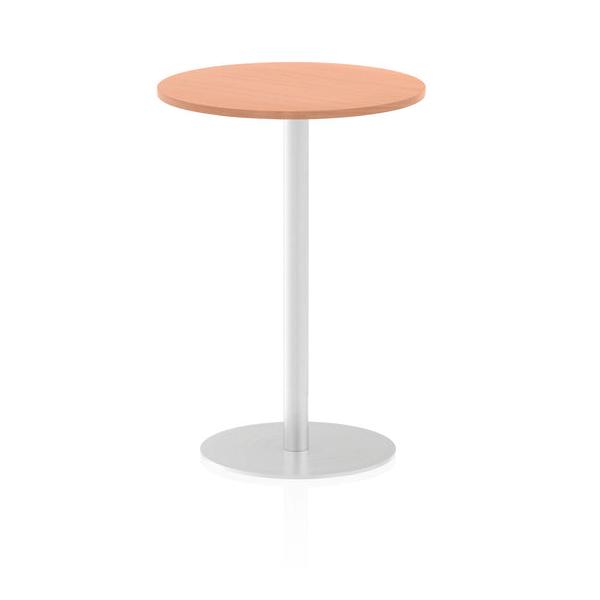 Dynamic Italia Round Poseur Table (dynamic Italia 600mm Poseur Round Table Beech Top 1145mm High Leg Itl0112 Dd)