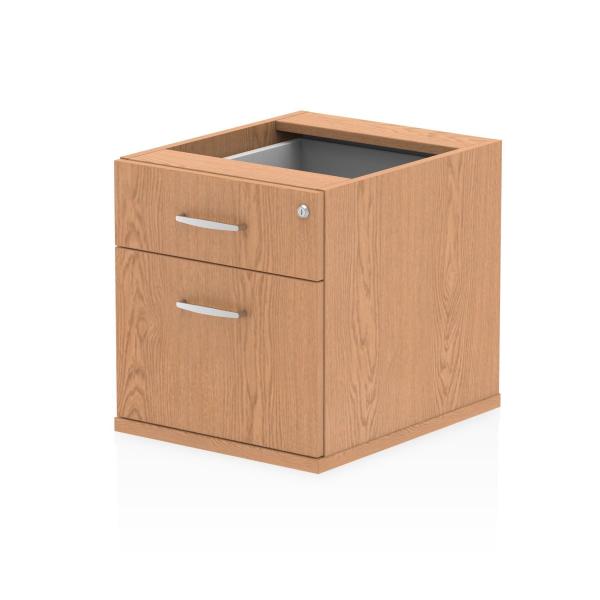 Dynamic I001638 Cassettiera Ufficio Quercia Truciolare Rivestito Di Melamina [mfc] (impulse 2 Drawer Fixed Pedestal Oak I001638 Dd)