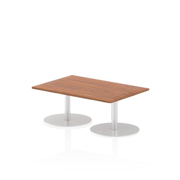 Dynamic Italia Rectangular Poseur Table (dynamic Italia 1200 X 800mm Poseur Rectangular Table Walnut Top 475mm High Leg Itl0245 Dd)