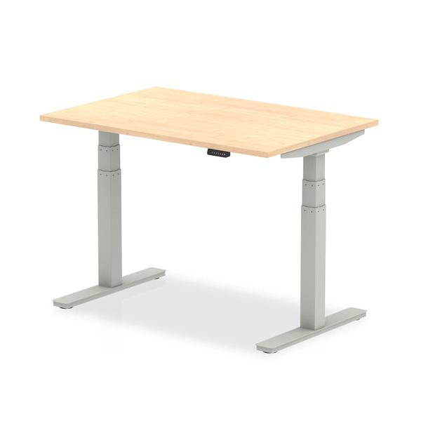 Dynamic Air Colore Acero, Argento (dynamic Air 1200 X 800mm Height Adjustable Desk Maple Top Silver Leg Ha01013 Dd)